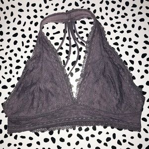 RUSTIC PURPLE HALTER BRALETTE